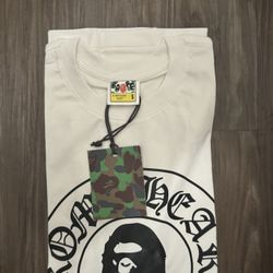 White Bape X Chromeheart Tee Size S