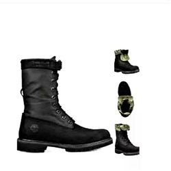 Timberland Black Flip/Fold Boots, 9.5 ( Limited Edition) 