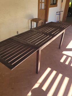 Wood table with 4 chairs