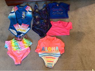 Girls size 7 swimwear
