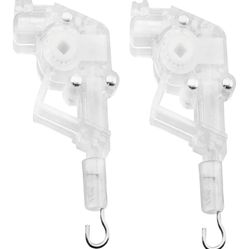 Wand Tilter 2pcs Heavy Duty Low Profile Wand Tilter Rod Tilter for 2 inch Horizontal Blinds, Square Shaped Gear(0.17in)/Hook Connection