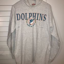 Miami Dolphins 1994 Nutmeg Light Pullover Hoodie Men XL