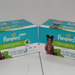(2) Pampers Baby Wipes Fragrance-Free - 624 Wipes EACH Box - $30 for BOTH 