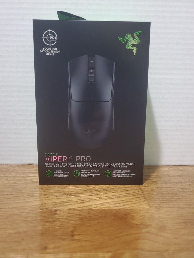 Razer Viper V3 Pro Ultra Lightweight Hyperspeed Esports Mouse Black! Sealed!!