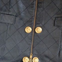 VEST SMALL SIZE BLACK WITH GOLD BUTTONS 