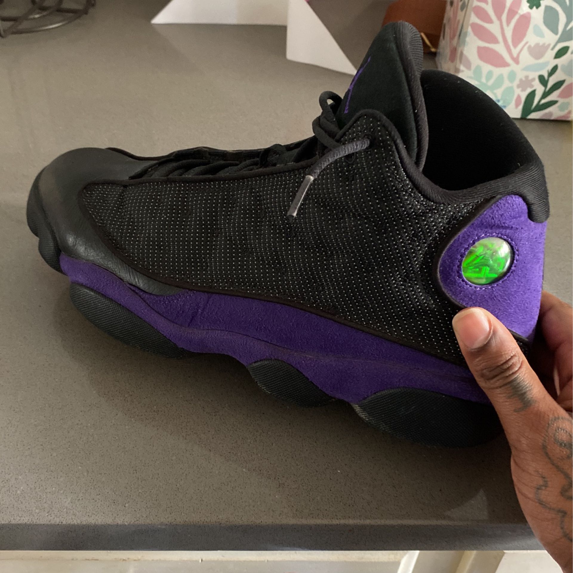 Jordan 13s Purple And Black 