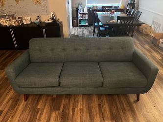Teal color couch