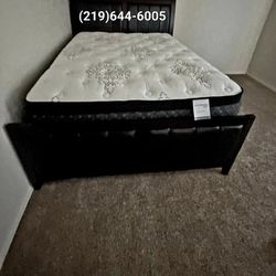 PREMIUM 15IN BRAND NEW QUEEN PILLOW TOP MATTRESS AND BOXSPRING SAME DAY DELIVERY 
