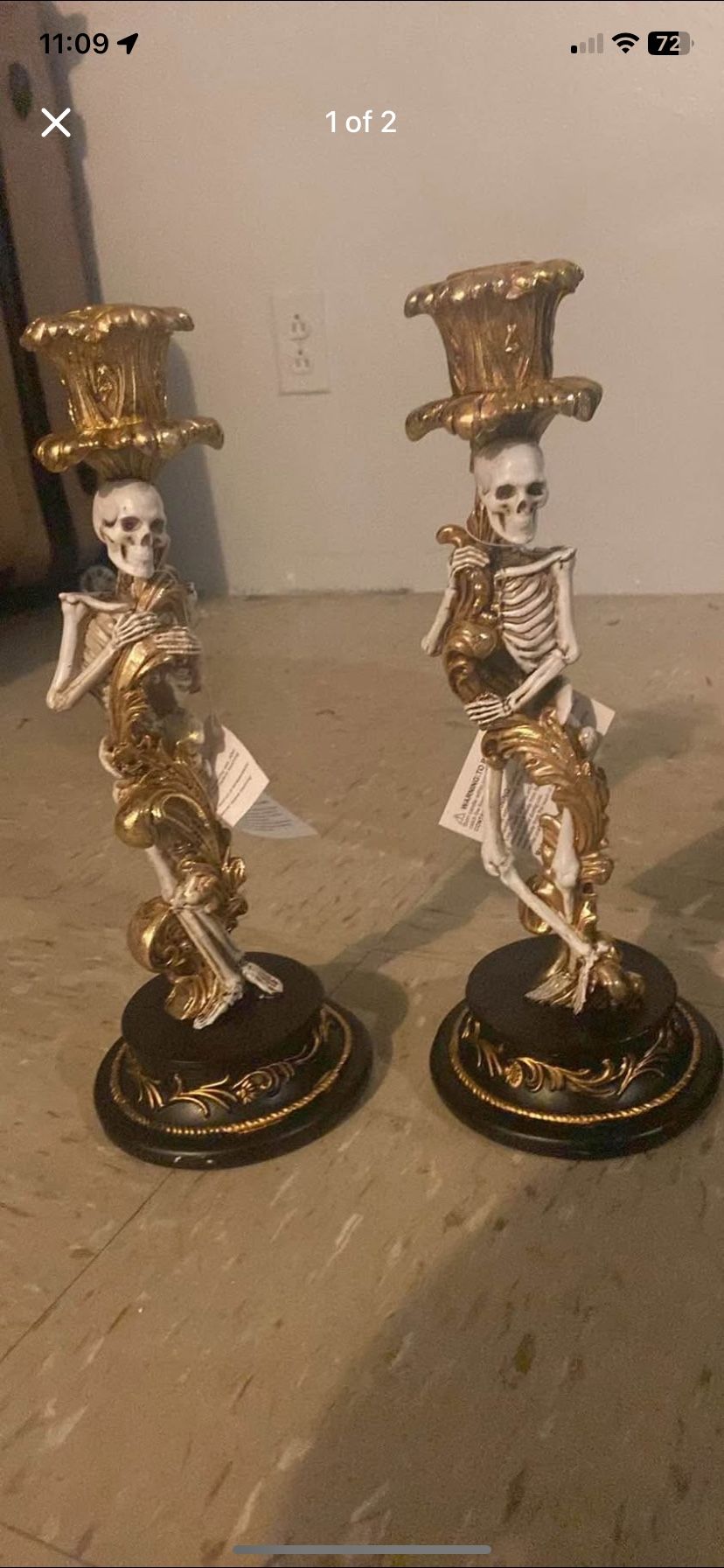 Skeleton Candle Holder 