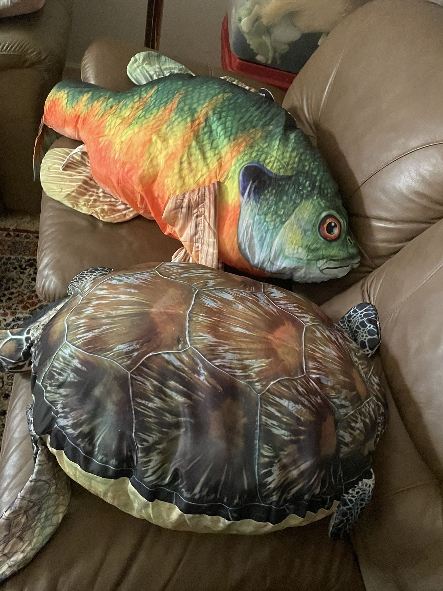 2 Stuffed Animal Pillows (polyester Fiber)