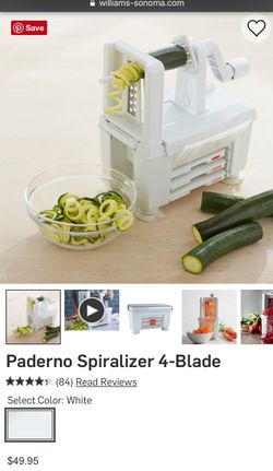 Paderno Two-Blade Handheld Spiralizer