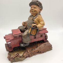 Tom Clark Gnome 6" CAB Signed Figurine #97 Train Calloway Red Caboose 1980
