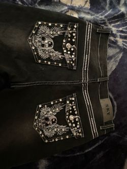 Skull sky black pants
