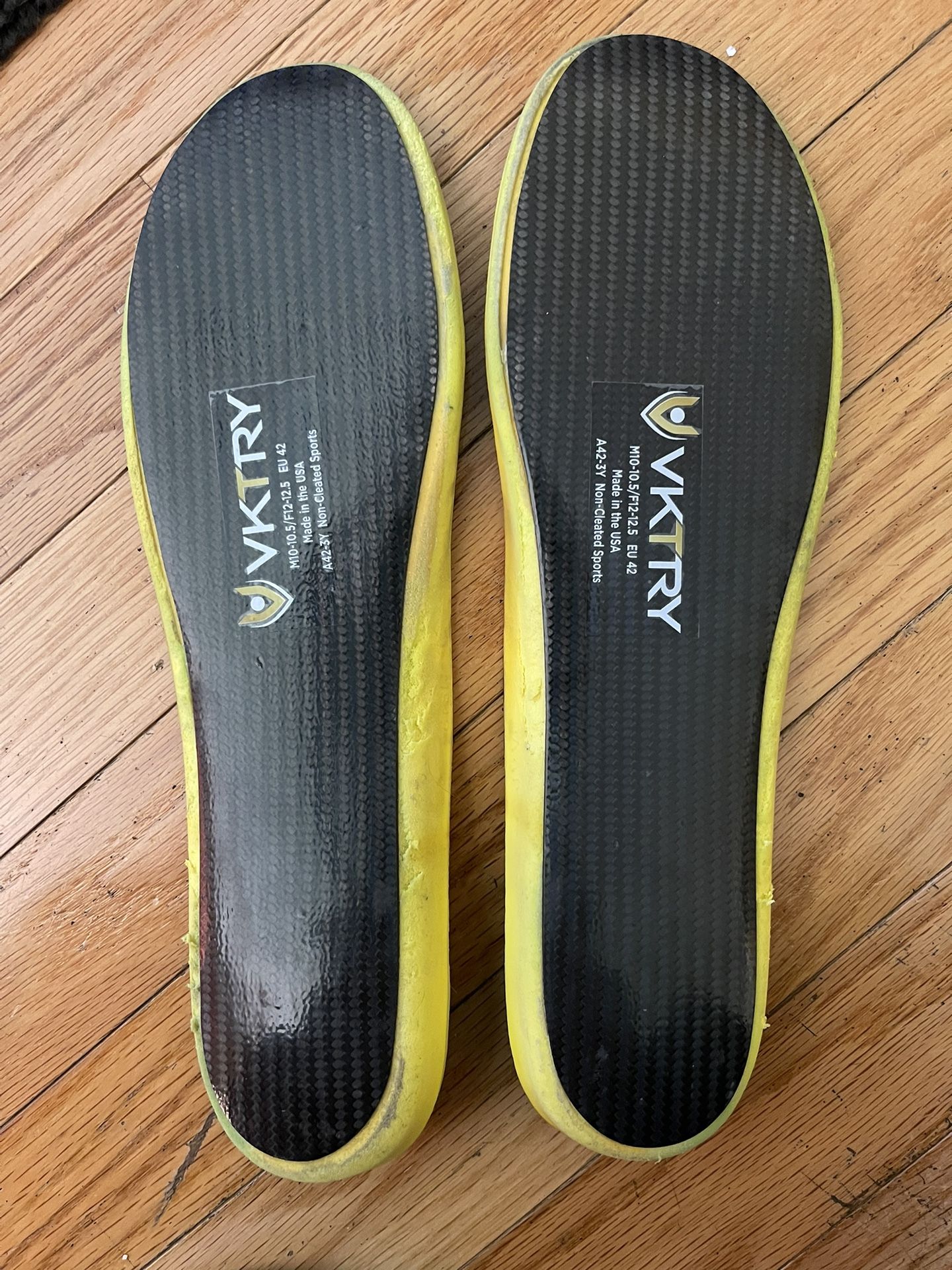 Used VKTRY Gold Non-cleated sports insoles - Price Is Firm