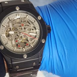 Premium Black Mental Mechanical Watch