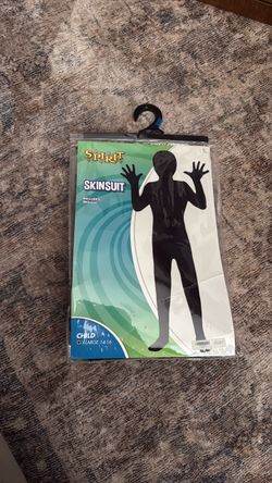 Spirit Halloween Black Skinsuit Child XL 14-16