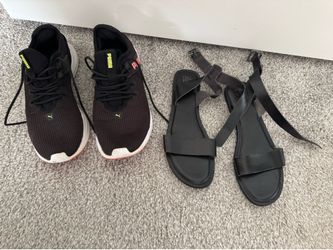 New summer sandals and used sneakers, size 6, all for $10!