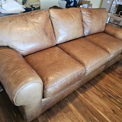 Custom Leather Sleeper Sofa