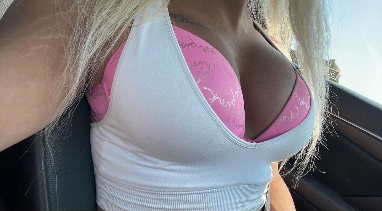 Victorias Secret PINK bra And White Top 