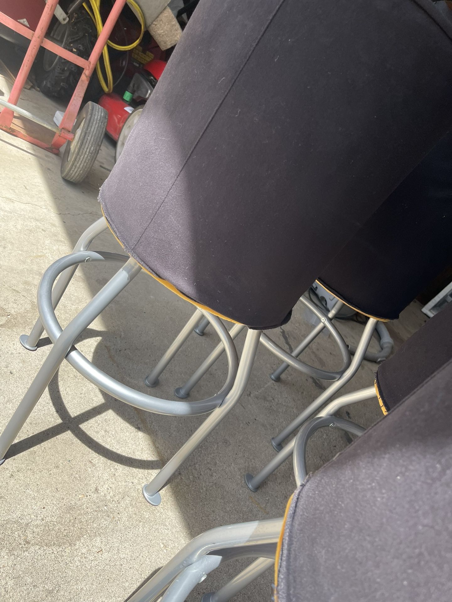 Four Cushion topped bar stool
