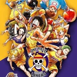 One Piece Lakers Poster Luffy