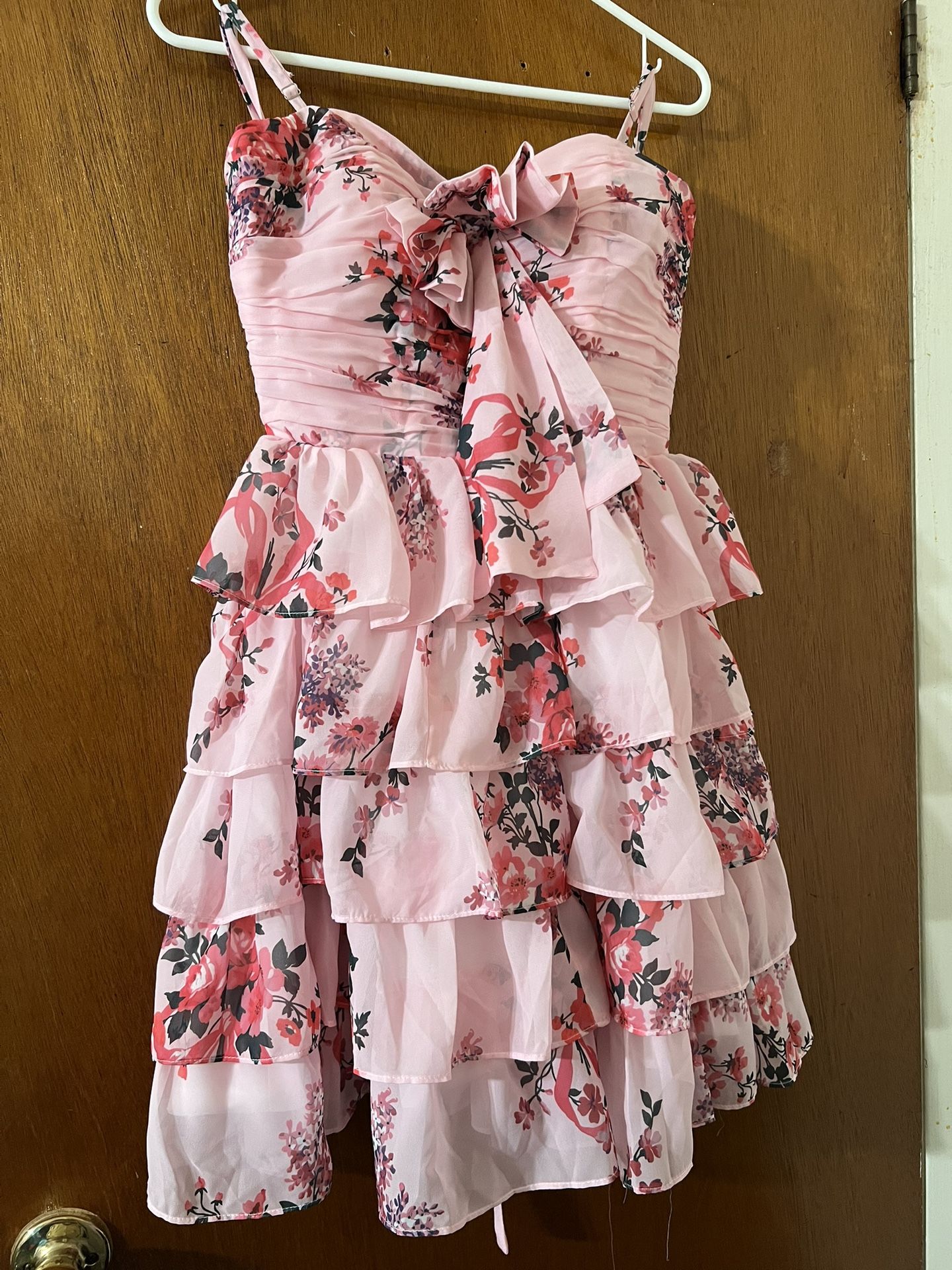 Pink Flowers Dress
