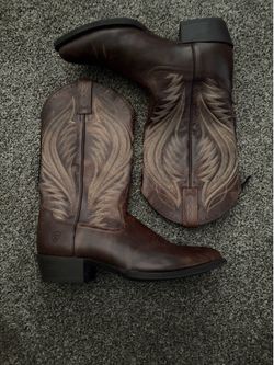 Men’s Ariat Dark Brown Boots (Zipper)