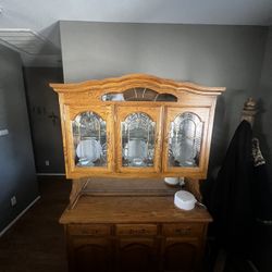 Oak Hutch 