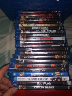22 brand new Blu-ray DVDs factory-sealed