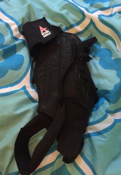 ACTIVE Ankle Brace Sports Black Support Adjustable Lace Right / Left Medium