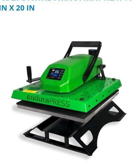 ENDURA PRESS SD20 DIGITAL HEAT PRESS-MACHINE - 16 IN X 20 IN