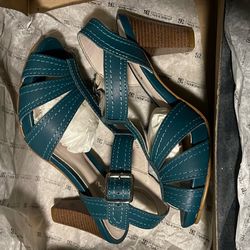 Andrea Teal Blue Shoes 