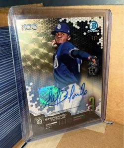 2019 BOWMAN CHROME TOP 100 FERNANDO TATIS JR. 1/1 SUPERFRACTOR ROOKIE YEAR AUTOGRAPH 🔥