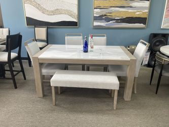 Marble Dining Table Set