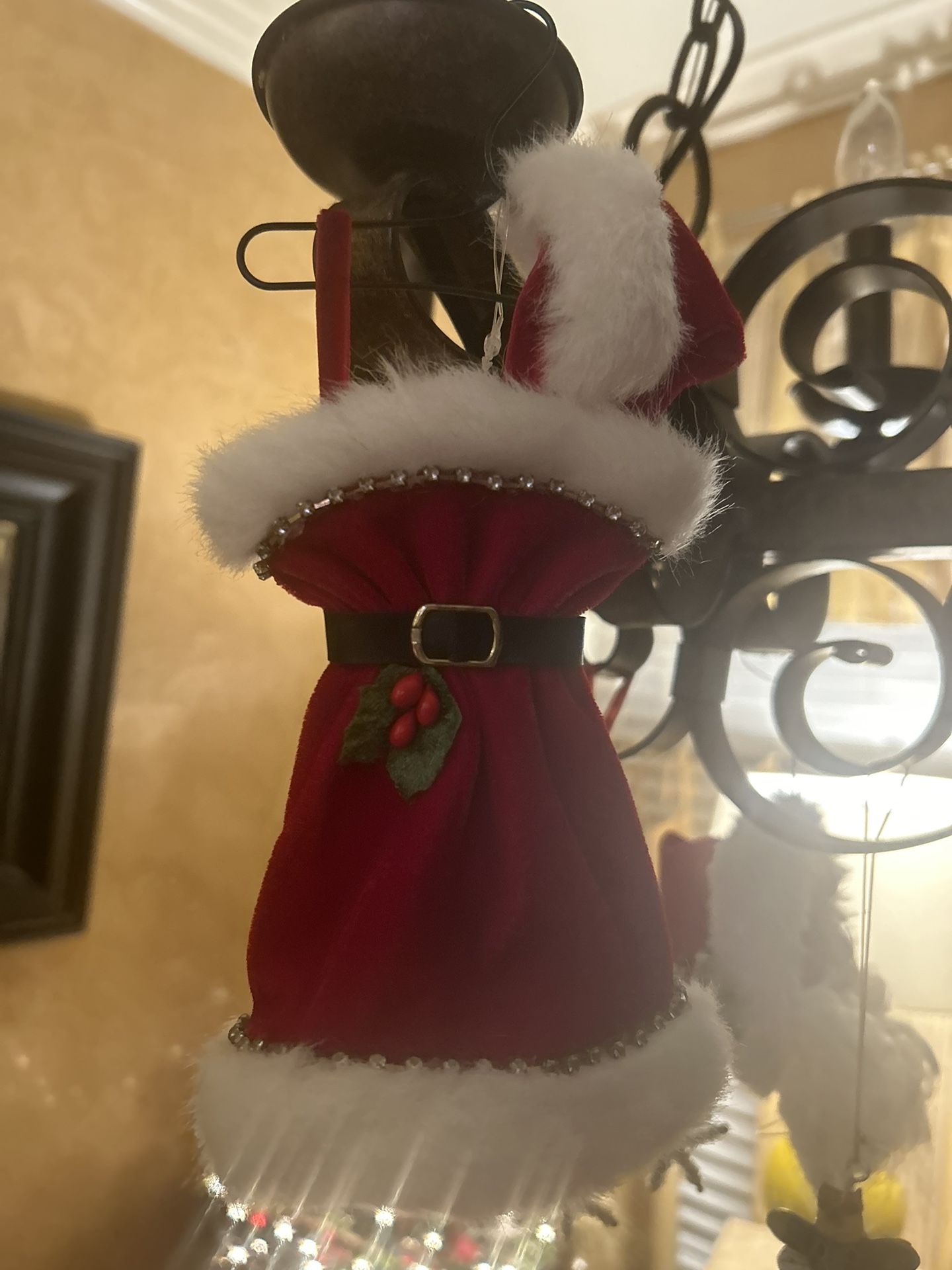 Mr. and Mrs. Santa Claus Christmas tree ornaments