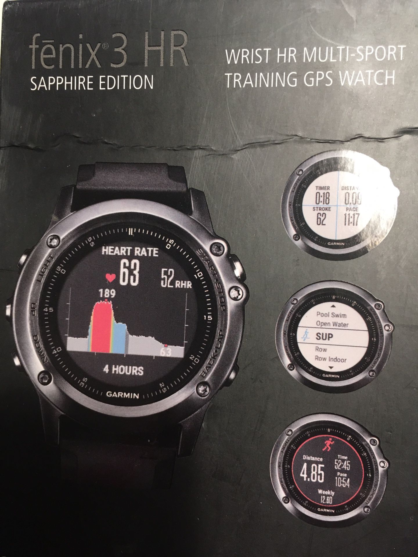 Træde tilbage dollar hvid Garmin Fenix 3 Wrist HR Sapphire Edition GPS Multisport Training Watch for  Sale in Richardson, TX - OfferUp