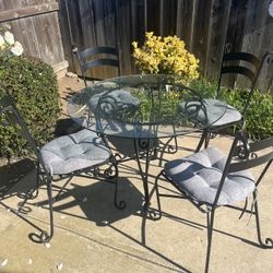 Patio Glass Table And Chairs 