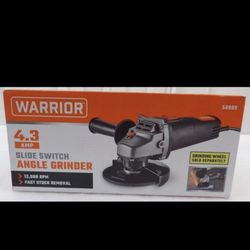 Warrior 4.3 AMP Slide Switch Angle Grinder Hercules Combination Wheel Included