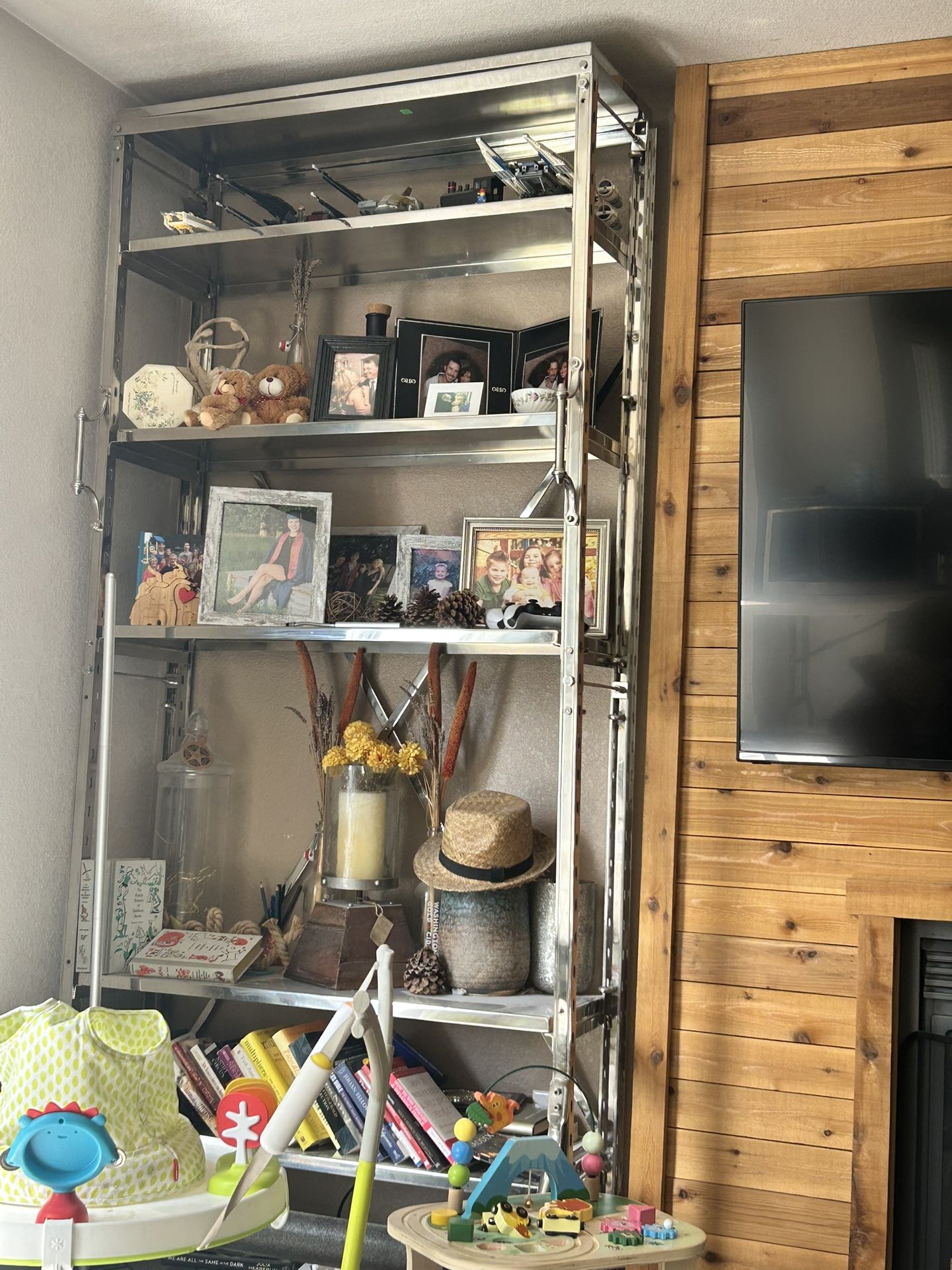 Restoration Hardware Vintage French Chrome Shelving