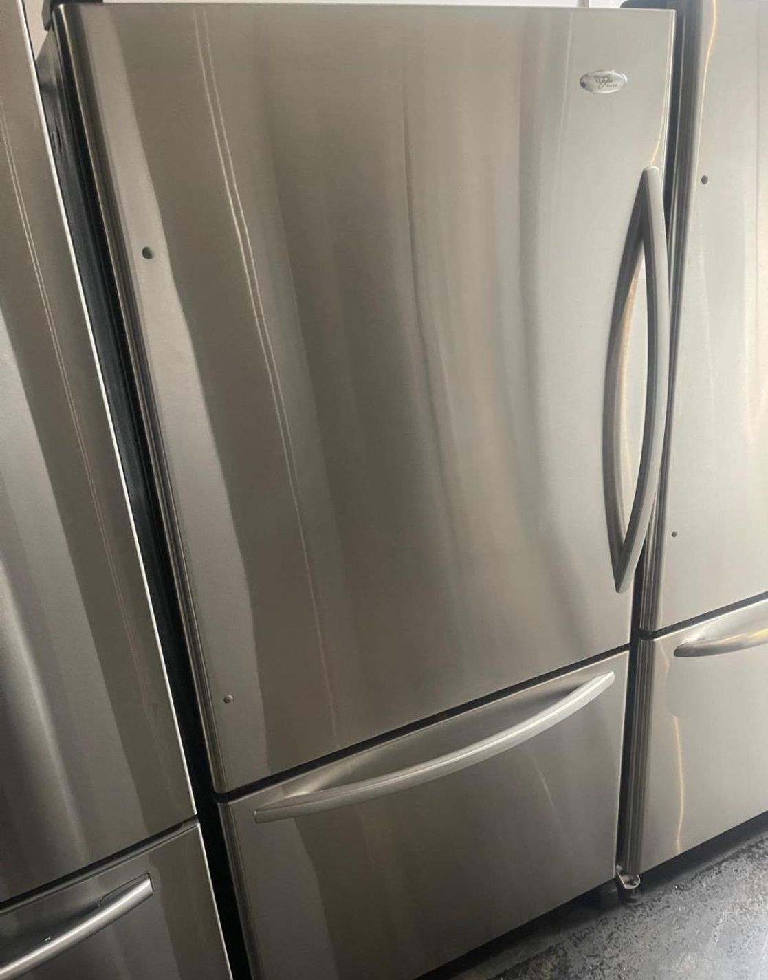 Whirlpool Bottom Freezer Stainless Refrigerator Fridge