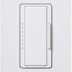 Lutron Maestro LED+ Dimmer Switch with Wallplate | for Dimmable LED, Halogen & Incandescent Bulbs, Single-Pole or Multi-Location | MAWCL-153M-WH | Whi