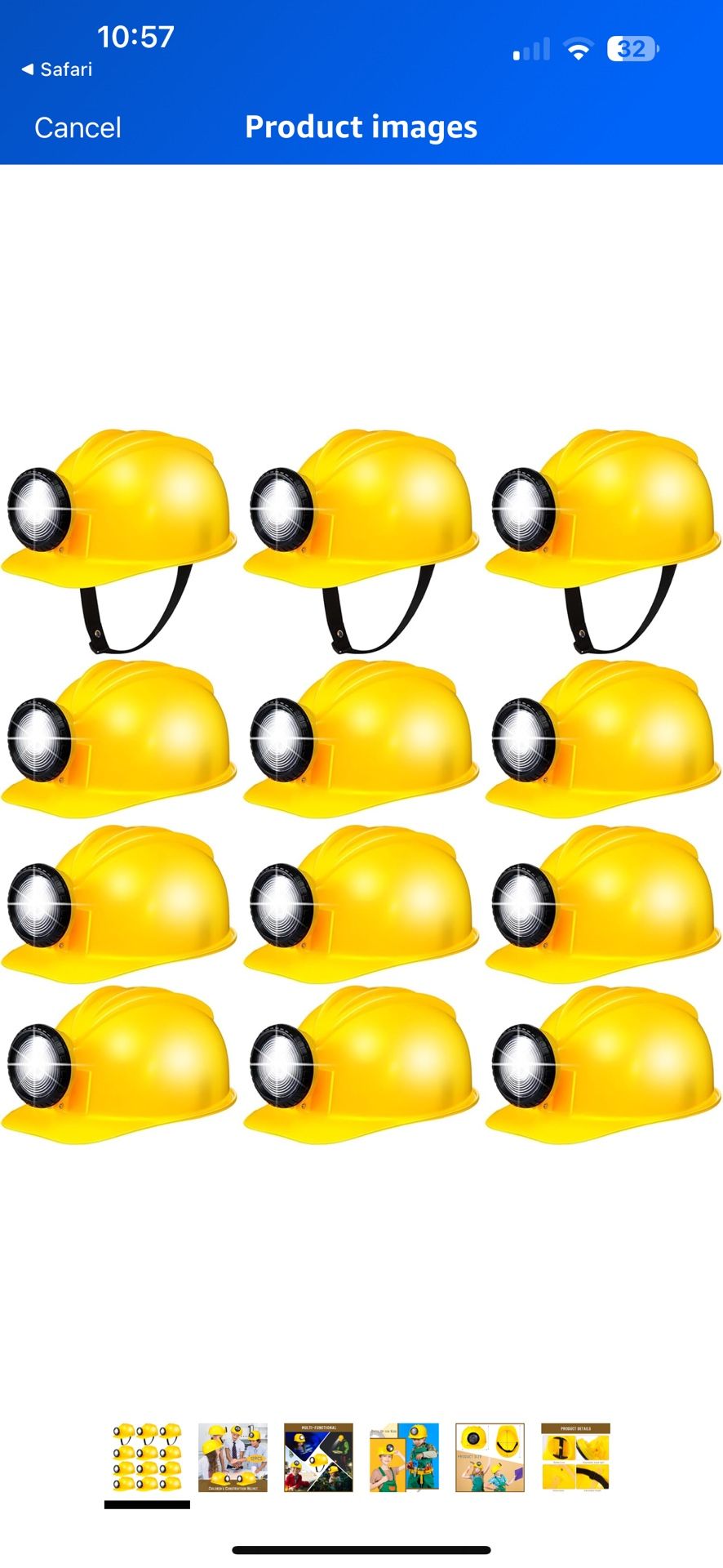 Kids Construction Hat