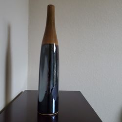 Long Necked Black Vase