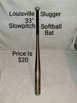 33" Louisville Slugger Aluminum Slowpitch Softball Bat (Price Is $20)
