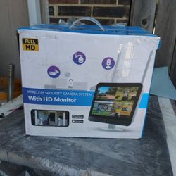 Wireless Security Camera System With Hd Monitor 