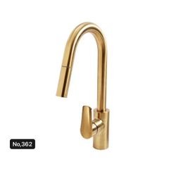 POSH 1797362- Solus 1.8 GPM Single Handle Lever Pull-Down Kitchen Faucet, Brushed