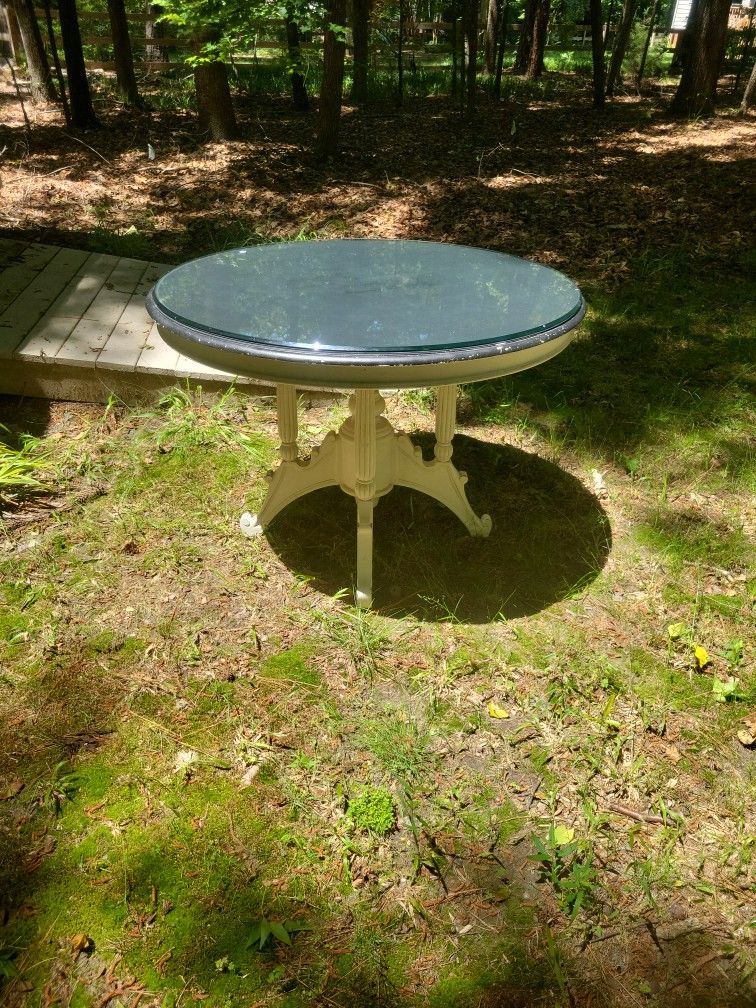 Large Table With Glass Top