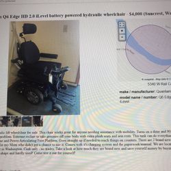 Quantum Q6 Edge HD 2.0 Battery Powered Wheelchair