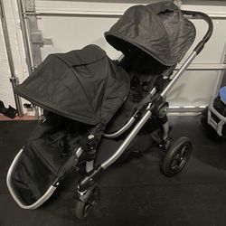 Baby Jogger City Select Double Stroller With Bassinet