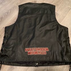 Harley Davidson Leather Vest XL